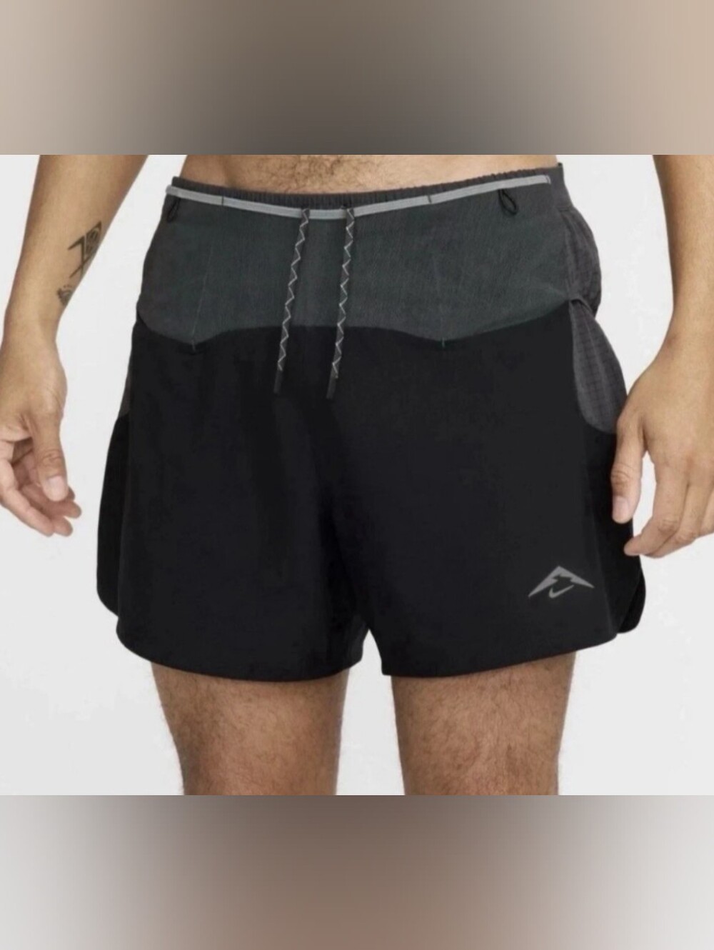 NWT Nike Trail Dri-Fit ADV Second Sunrise 5" Running Shorts Black DSWT XL